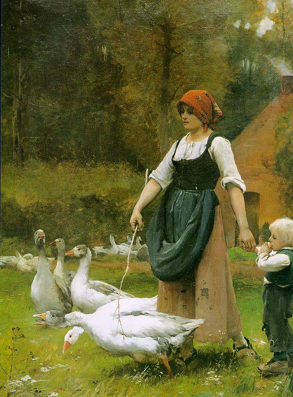 Julien  Dupre In the Meadow oil painting picture